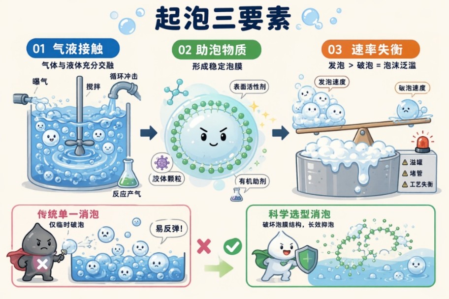 起泡原理科普圖