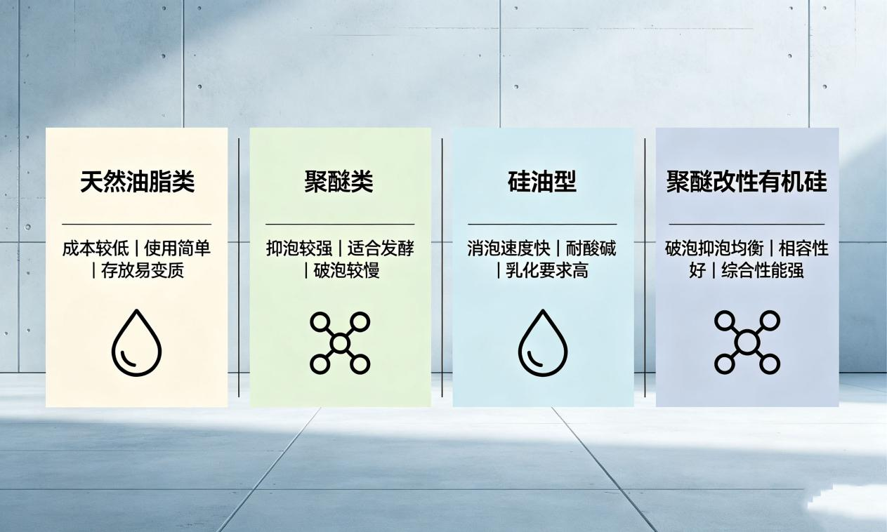 四類主流消泡劑對比