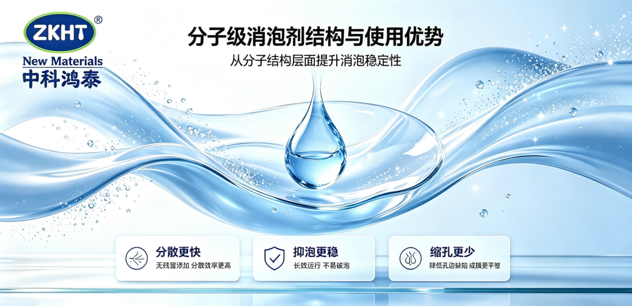 分子級消泡劑結構與使用優(yōu)勢圖