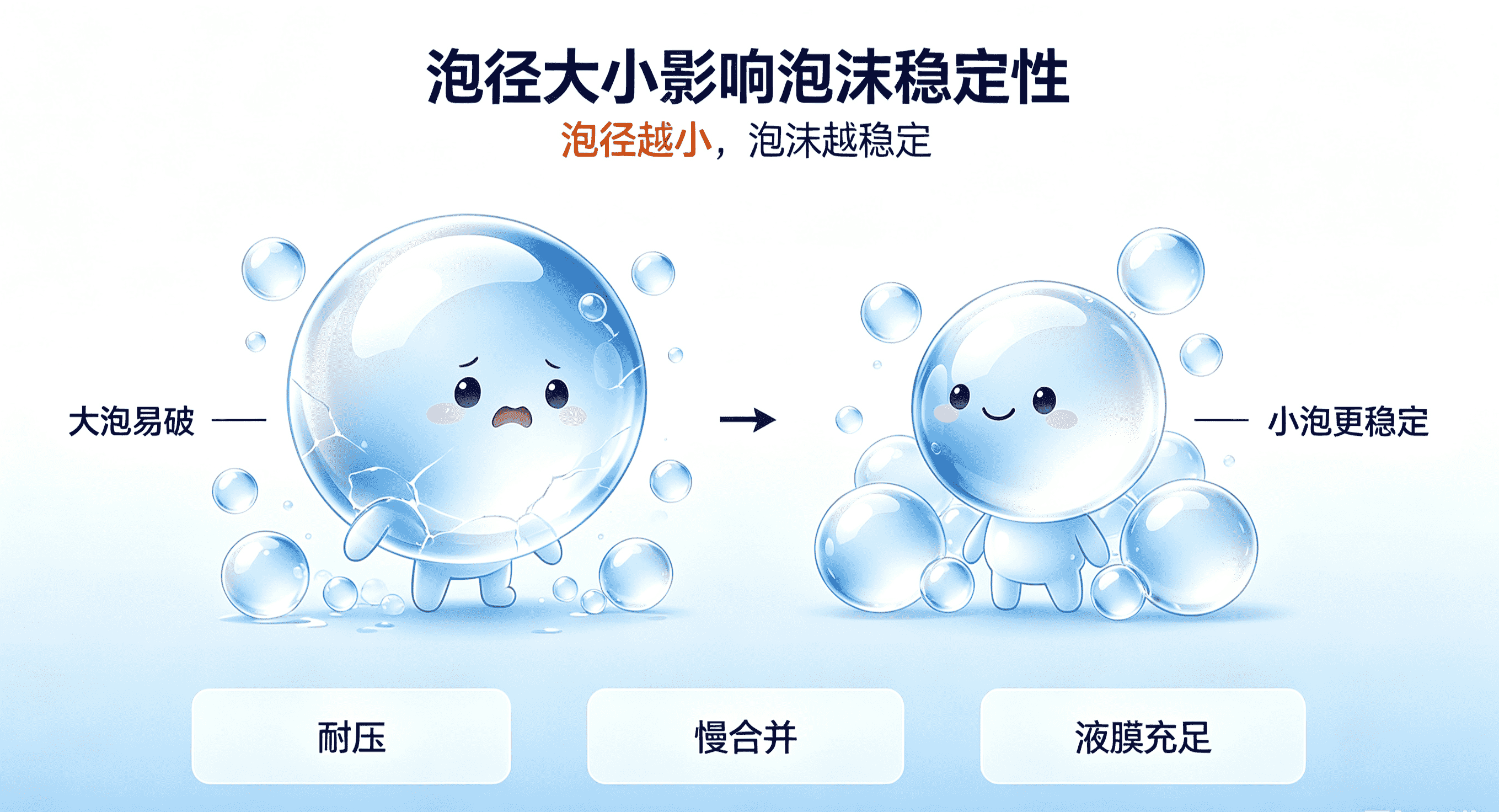 影響泡沫穩定性的因素