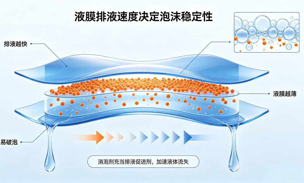 消泡劑消泡機(jī)理