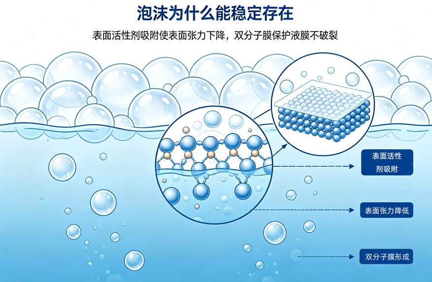 泡沫形成原因