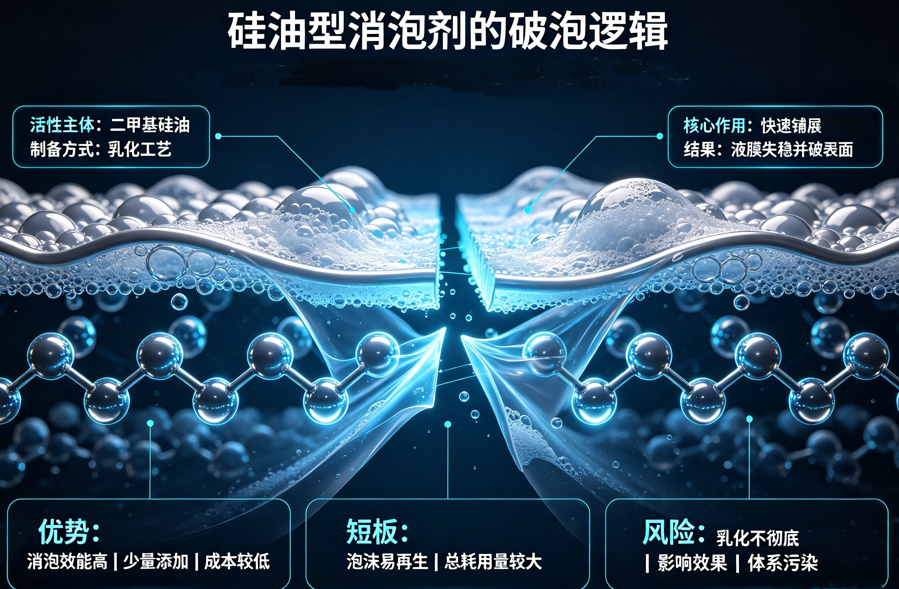 硅油型消泡劑破泡邏輯