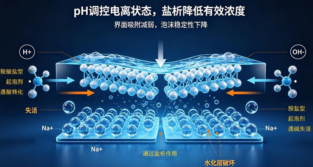 改變消泡劑的PH值