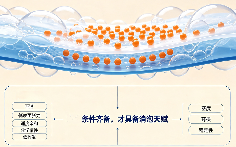 好的消泡劑所要具備的條件