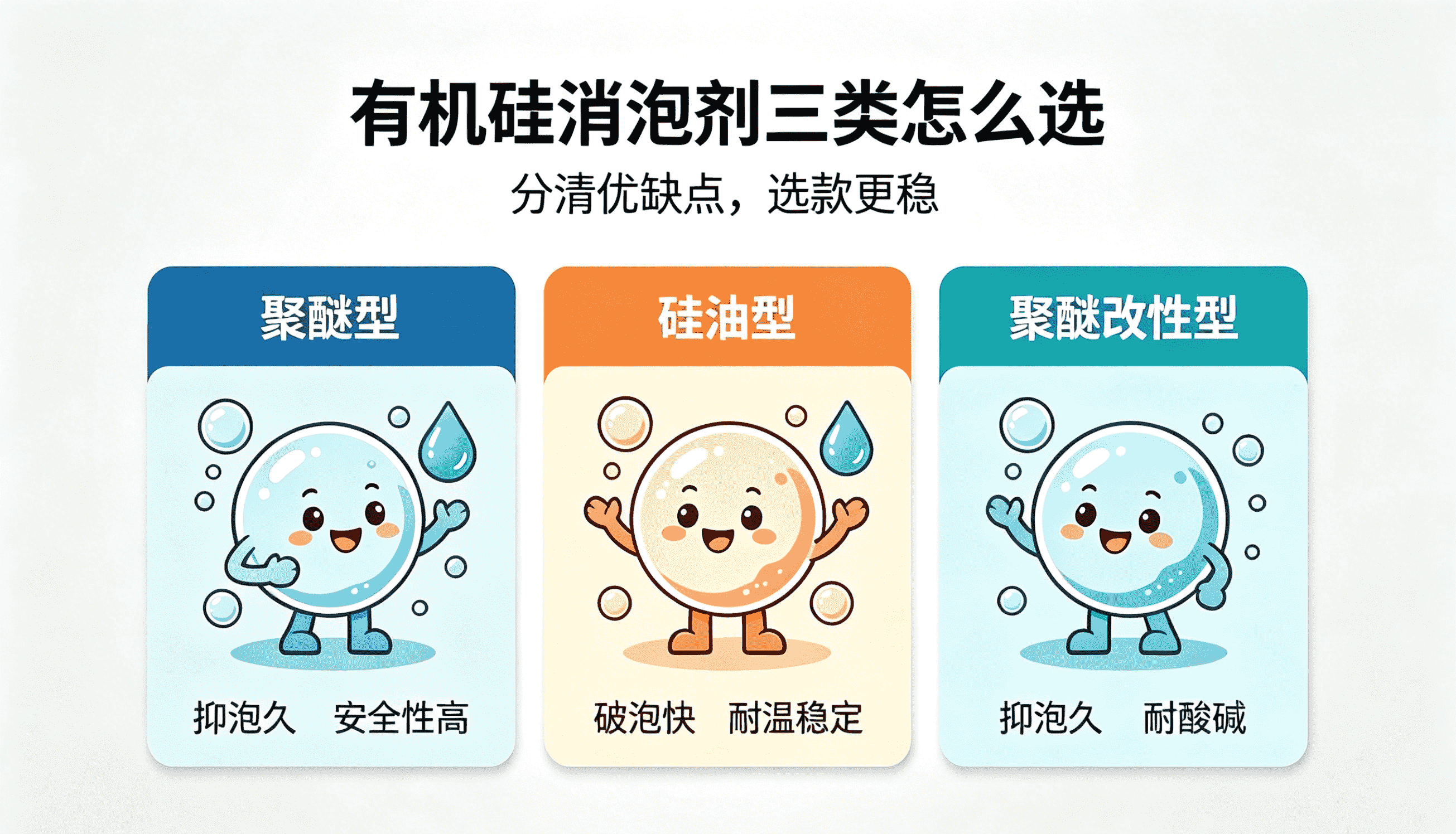 有機硅消泡劑三類產品特性科普