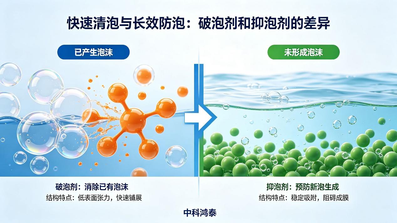 破泡劑與抑泡劑的區別