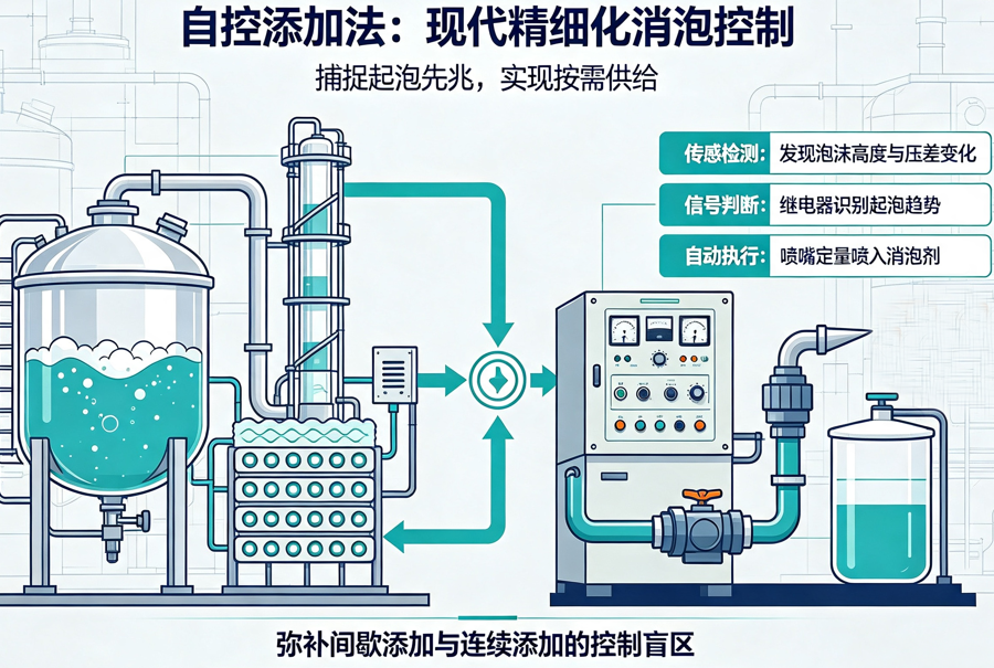 消泡劑的自控添加法