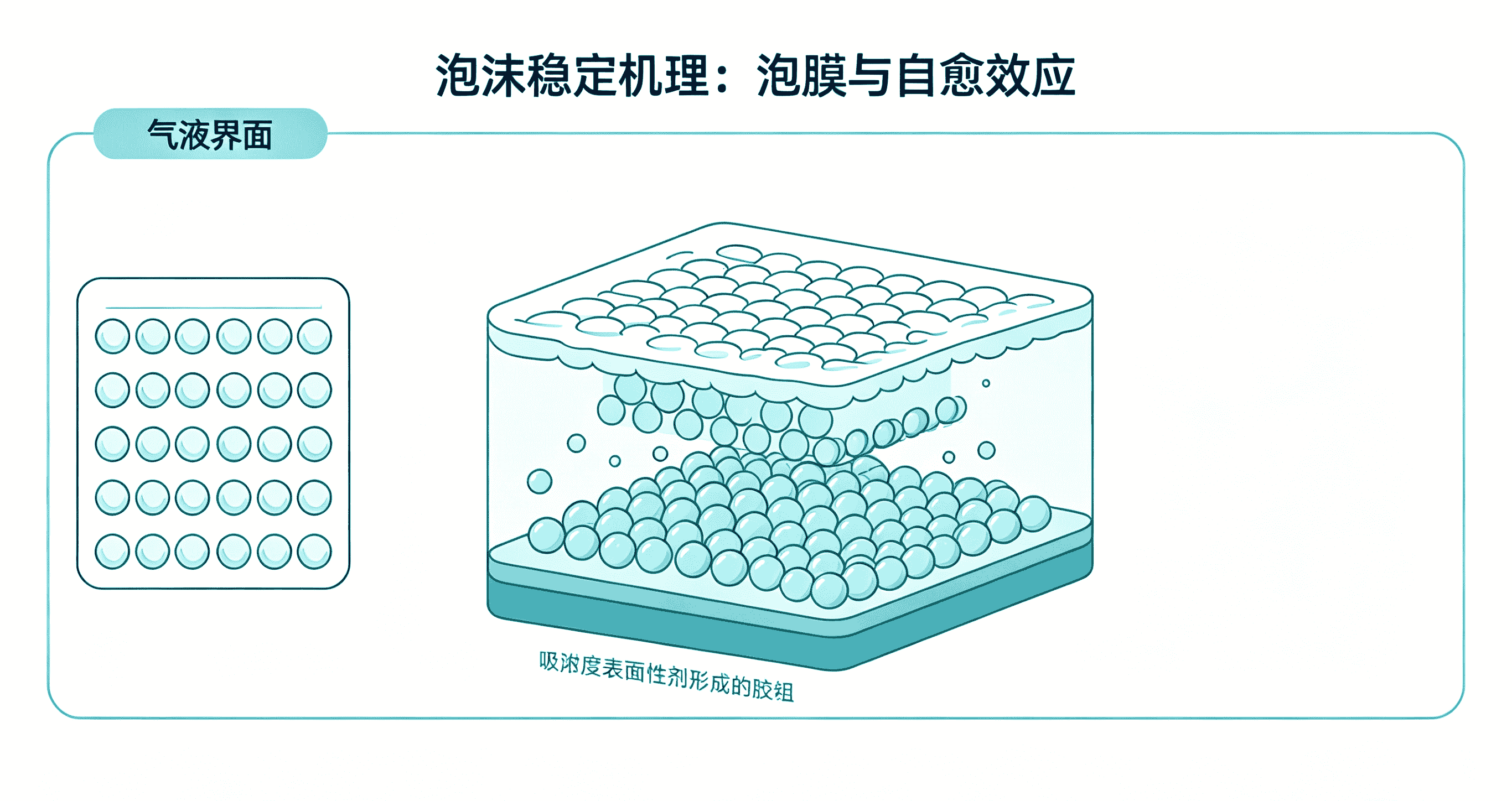 泡膜與自愈效應圖