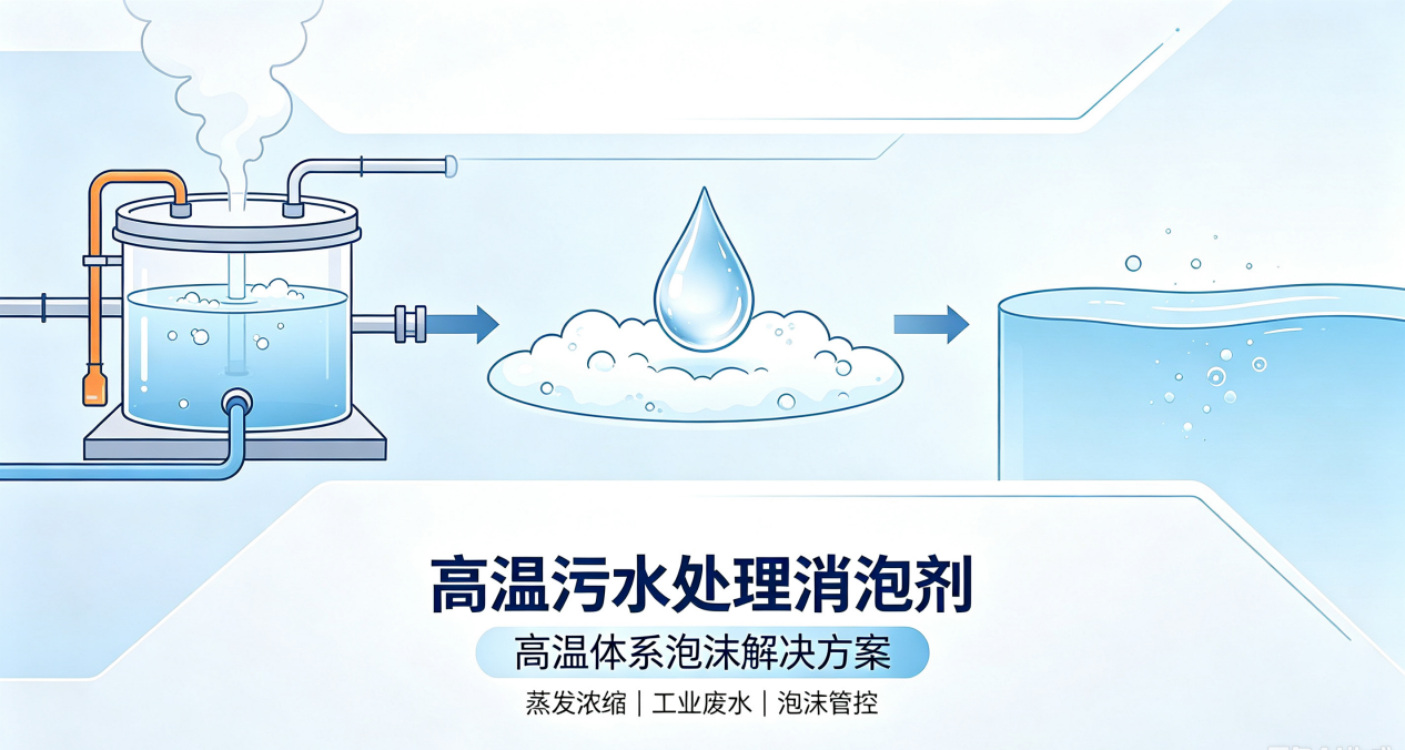 高溫污水處理消泡劑應用示意圖